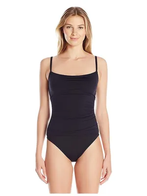 La Blanca Standard Island Goddess Lingerie One Piece Swimsuit Black Noire 4 thumbnail 6