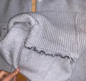 Forever 21 Gray Sweater Knit Foldover Bootcut Pants thumbnail 9