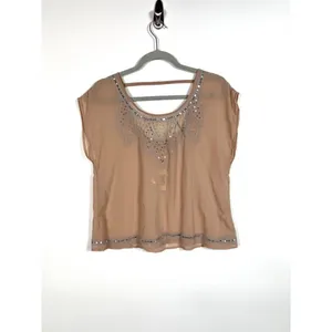 Decree‎ sequin sheer blouse NWT thumbnail 4