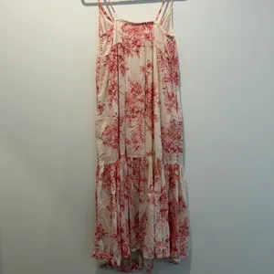 Old Navy Women's Small Floral Tropical Print Spaghetti Strap Midi Dress Pink thumbnail 7