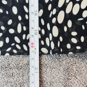 255 | Relativity Polka Dot Mesh Mini Skirt Black White Women XL‎ thumbnail 6