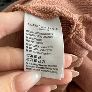 AMERICAN Eagle Oversized Crewneck‎ Henley Sweater Large thumbnail 5