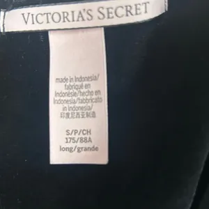 Victoria's Secret black velour camisole top size S thumbnail 3