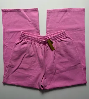 NWT Skims Boyfriend Fleece Pant, Bubblegum Pink, Size M thumbnail 1