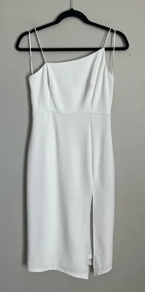 HELLO MOLLY White Midi Dress Sz 8 thumbnail 1