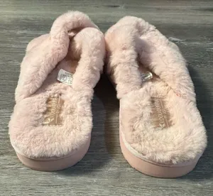 Koolaburra by Ugg Pink Faux Fur Slide Sandal Slippers thumbnail 5