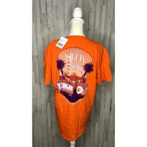 Hanes Clemson Tigers "Saturday Nights in Clemson" Orange Graphic Short Sleeve‎ T-Shirt thumbnail 4