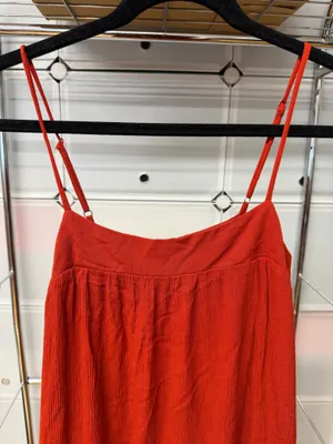 Forever 21 Orange Flowy Maxi Dress thumbnail 2
