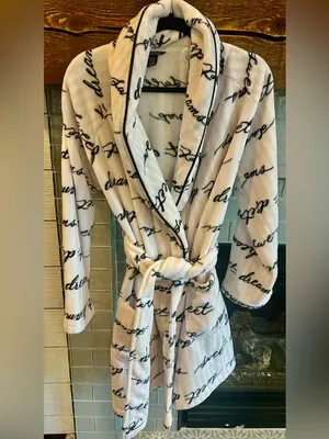Victoria’s Secret Sweet Dream Short Cozy Pink Plush Soft Robe XS EUC thumbnail 2