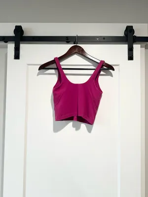Lululemon Pink Nulu Sports Bra Longline Size 4 LW2BCAI thumbnail 3