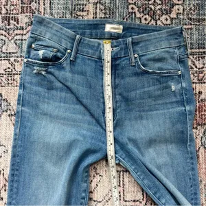 MOTHER DENIM The Looker Cropped in Graffiti Girl Size 27 thumbnail 9