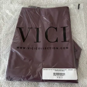 VICI | Something Else Faux Leather Side Zipper Mini Skirt thumbnail 4