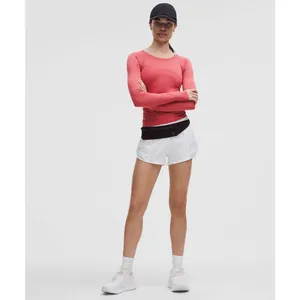 Lululemon Swiftly Tech Long-Sleeve Shirt 2.0 Waist Length Desert Red Size 8 thumbnail 7