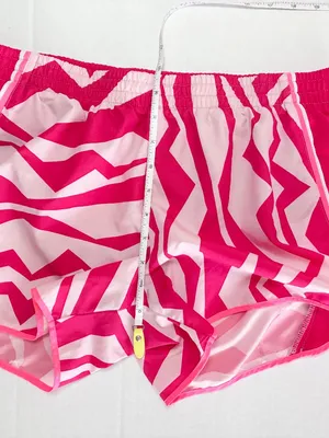 Nike Dri-Fit Printed Tempo Running Shorts - Large - Pink/White thumbnail 3