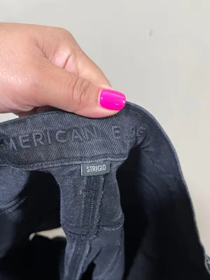 American Eagle black denim shorts classic five-pocket relaxed fit plus size 14 thumbnail 8