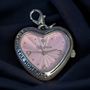 Brighton Live In The Moment heart watch charm thumbnail 1