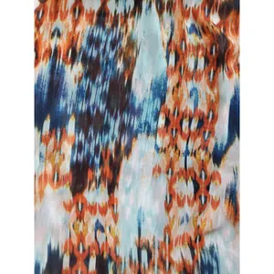 Sweet Storm Dress Women Size Small Sleeveless Orange Black Maxi Gauzy Ruffle thumbnail 6