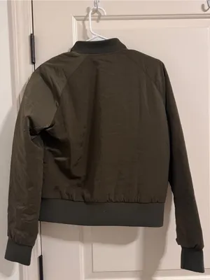lululemon athletica Dark Olive Bomber Jacket thumbnail 2