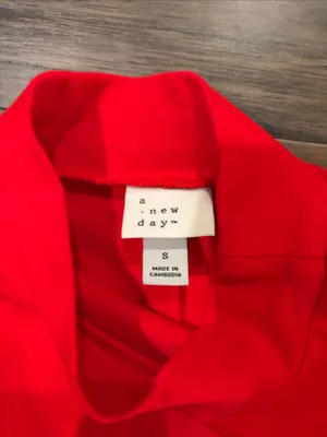 New With Tags A New Day Red Mock Neck Sleeveless Maxi Dress Sz S thumbnail 5