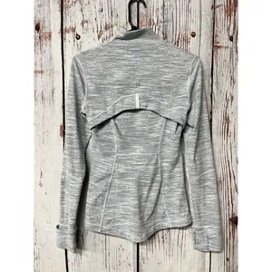 Lululemon Define Full Zip Up Jacket - Wee Are From Space Blue Striped - Size 6 thumbnail 4