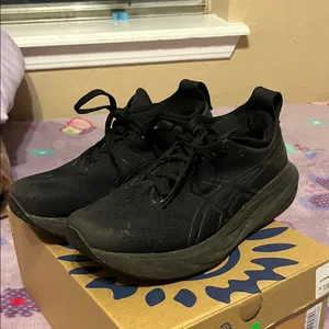 ASICS Women’s or Men’s GEL-Nimbus 25 Running Shoes - Black thumbnail 2
