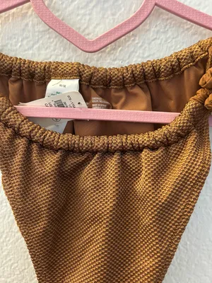 Aerie Brown Cheeky Bikini Bottoms thumbnail 5