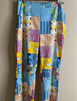 Cider Colorful Patchwork Pattern Pants xl thumbnail 5