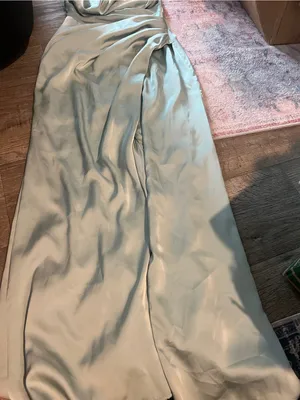 Birdy Grey Catherine Dress - Sage Green (Matte Satin) thumbnail 9
