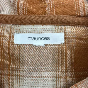 Maurices Plaid Cotton Long Sleeve Hooded Oversized Button Down Shacket Jacket thumbnail 6