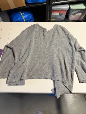 Brandy Melville Grey Cozy Open-Front Women’s Sweater Cardigan Cotton Wool Blend thumbnail 4