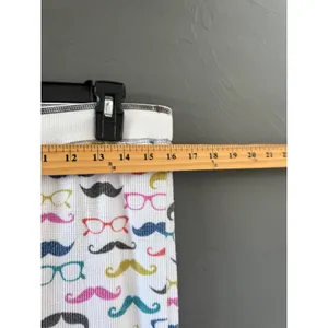PJ Salvage‎ Womens Mustache Glasses Thermal Waffle Knit Pajama Set White Medium thumbnail 9