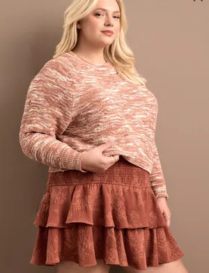 Arula Lyla Spice Floral Skort NWT 1X Beautiful thumbnail 1