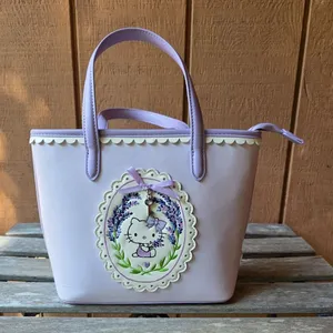 Boxlunch Exclusive Hello Kitty Purple Lilac Pastel Shoulder Bag thumbnail 1
