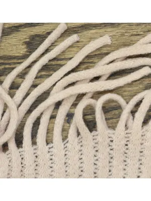 NEW Steve Madden Ribbed Fringe Knit Scarf Pink thumbnail 4