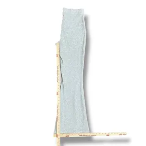 Aerie Ribbed Flare Leggings Gray High Rise‎ Stretch Pull On Womens L thumbnail 6