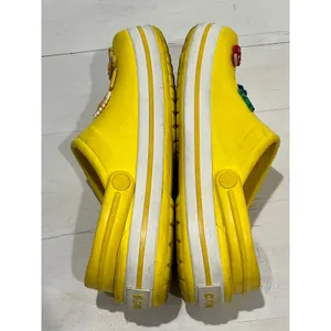 Crocs Classic Clog Yellow Charms‎ Spongebob Minions Batman Size 8 thumbnail 4
