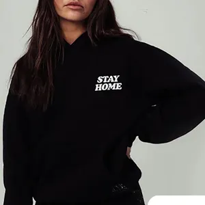 Talentless “I’m Staying Home” Black Cotton Sweatshirt Size XS thumbnail 1