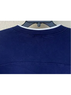 OFFLINE By Aerie Cloud Fleece V-Neck Crew Sweatshirt L Prep Nautical Coastal thumbnail 6