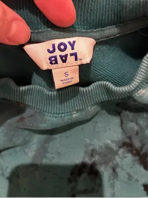 JoyLab Teal and Black Marble Tie-Dye Crewneck Sweatshirt thumbnail 7