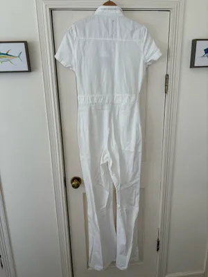 Boohoo Denim Jumpsuit White thumbnail 3