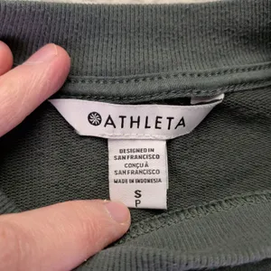 Athleta Retroplush Dolman Sweatshirt Dark Green SP23 531809‎ Womens Small thumbnail 4