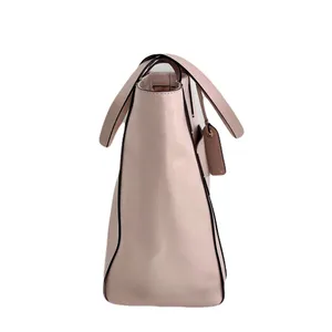 NWOT Kate Spade Greyish Pink Blush Nude ‘Lalena’ Large Pocket Leather Tote Bag thumbnail 4