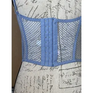 Urban Outfitters Corset Top Blue Small thumbnail 5