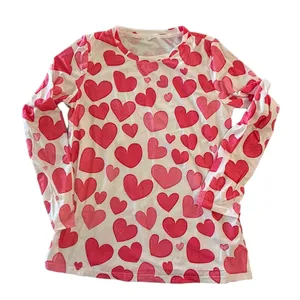 Women's Heart Theme Long Sleeve Tee Size Medium #260564 thumbnail 1