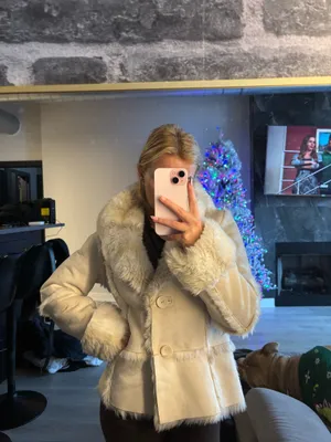 Fur lined jacket White Size M thumbnail 2