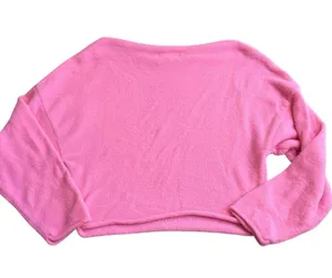 Lane 201 Women’s Size S Drop Shoulder Pullover Sweater Hot Pink Barbiecore Comfy thumbnail 2