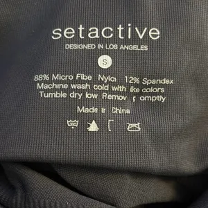 Set Active Size S Seamless Leggings 23” Inseam Grey Gray thumbnail 4