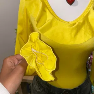 70s retro bohemian vintage style ruffle long sleeve ballet leotard bodysuit thumbnail 4