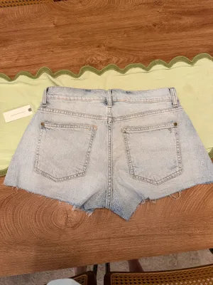 Pilcro Shrunken Raw-Hem Denim Shorts  thumbnail 3
