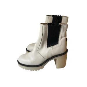 Free People Lug Sole James Chelsea Boots White Leather NEW Size EU 38 US 7.5 thumbnail 5